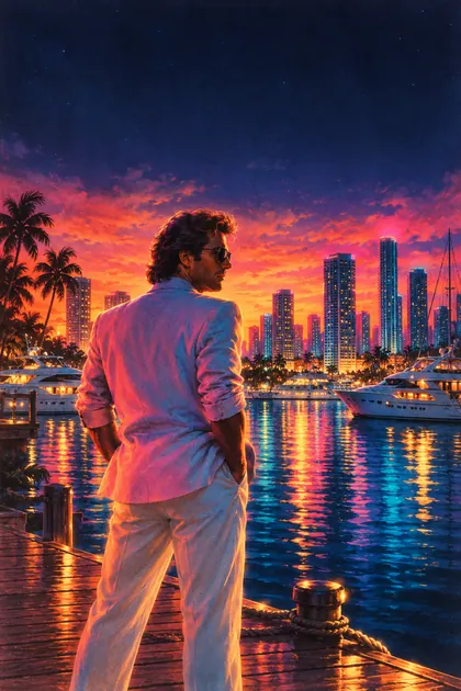 Night Marina sample poster
