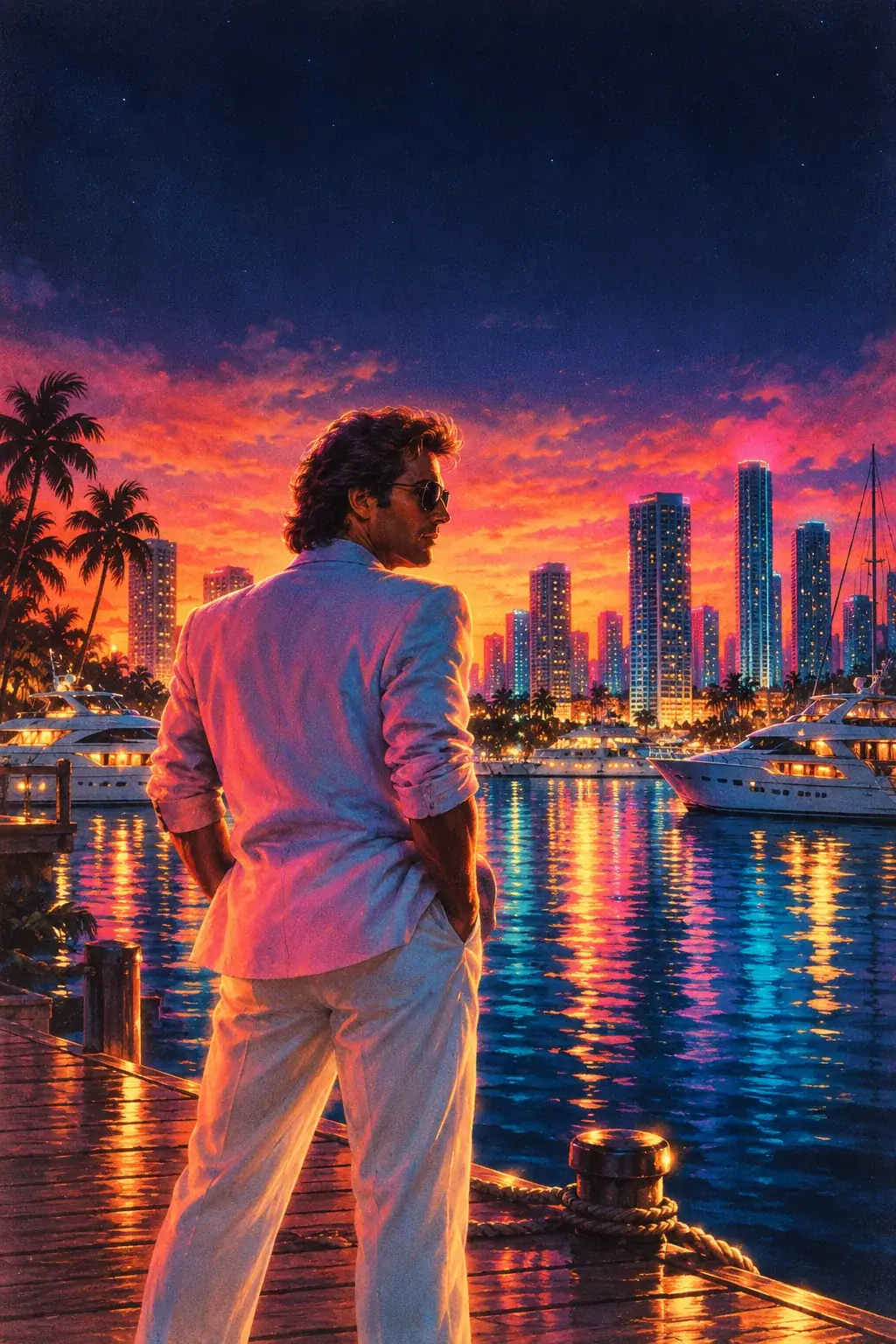 Night Marina sample poster